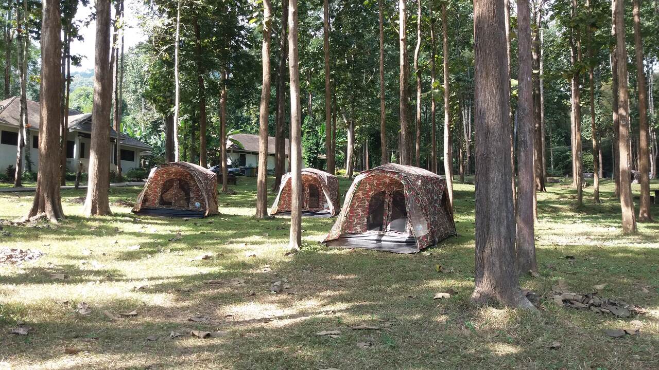 Tents in Chae Son National Park - photo: Daniel Karwicki