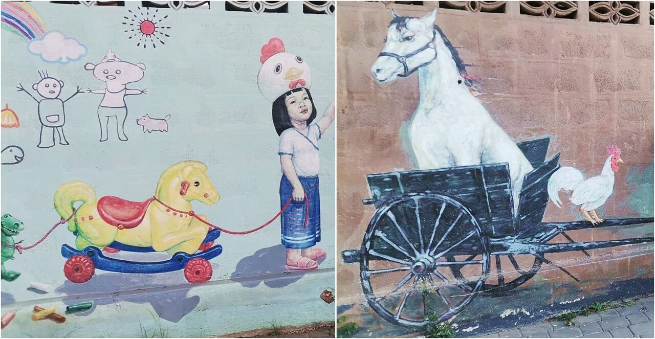 Wang River Street Art in Lampang